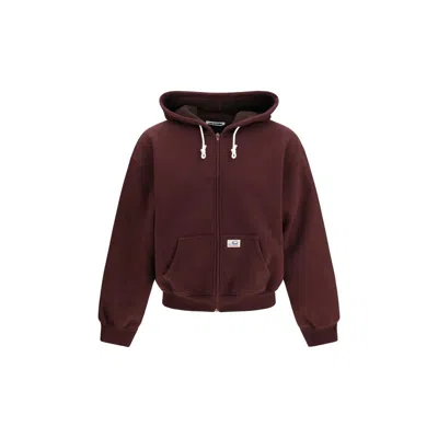 Magliano Bordeaux Cotton Sweatshirt In Burgundy