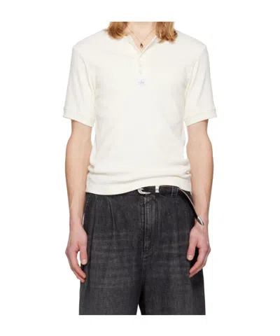 Magliano Nudo Serafino Six-button Front T-shirt In Brown