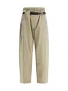 Magliano Nylon Pants With Built-in Belt In Sand