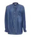 Magliano Shirt In Blue Denim In Navy Blue