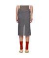 Magliano Gray Officina Midi Skirt In Gray