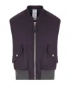 Magliano Padded Bomber Vest In Brown