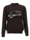 Magliano Graphic Crew Neck Long Sleeve Sweater In Brown