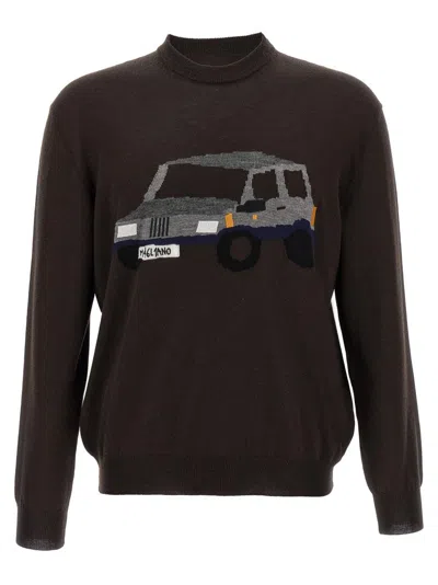 Magliano Brown Pandino Sweater In Black