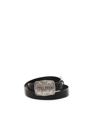 Magliano Paninaro Belt With Logo In Black