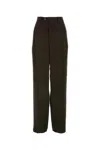 Magliano Pantalone Dalla Gamba Ampia In Misto Viscosa Marrone Donna In Brown
