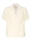 Magliano Patch-pocket Camp-collar Shirt In Neutral