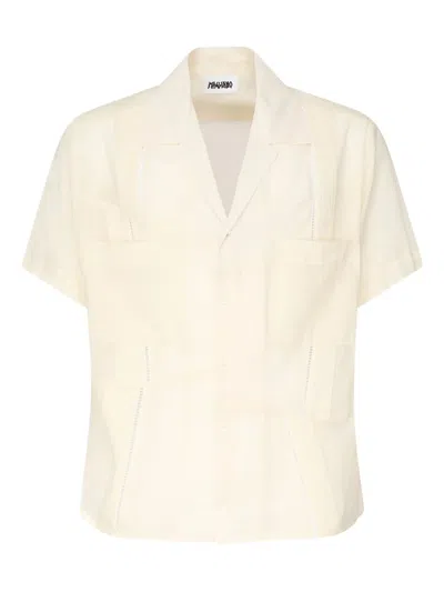 Magliano Patch-pocket Camp-collar Shirt In Neutral