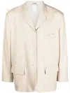 Magliano Patchwork-panel Single-breasted Blazer In Neutrals