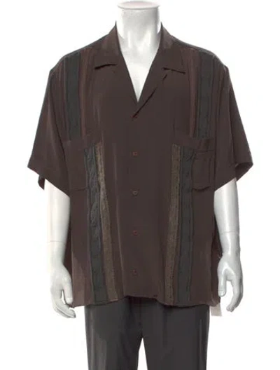 Pre-owned Magliano Patterned Short Sleeve Shirt W/ Tags In Neutrals