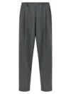 Magliano Pleated Elastic Waist Trousers With Back Pocket In Green