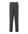 Magliano Pinstripe Pleated Pants In Black
