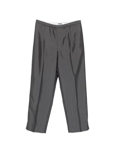 Magliano Pinstripe Trousers In Gray