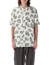 Magliano Matrix Print Viscose Bowling Shirt In Multi