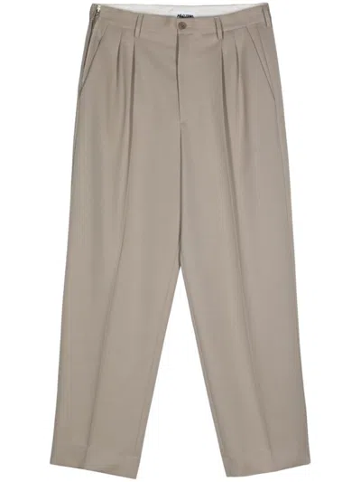 Magliano Pleat-detail Trousers In Brown