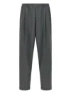 Magliano Pleated Elastic Waist Trousers With Back Pocket In Green