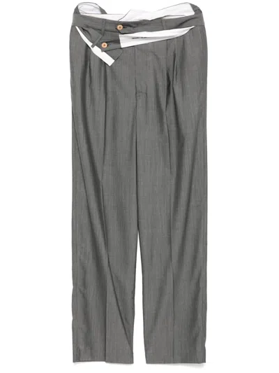 Magliano Pleated Trousers In Grey