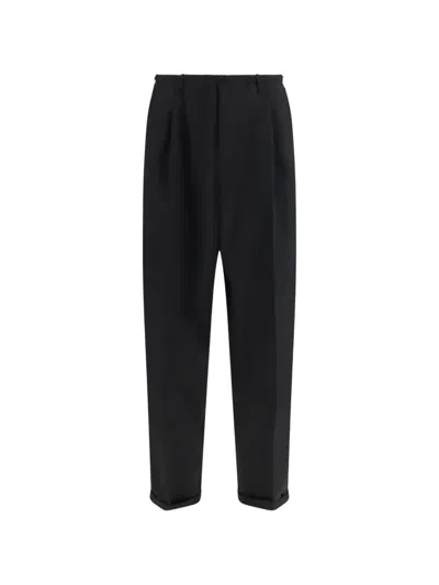 Magliano Pleated Elasticated-waistband Trousers In Black