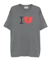 Magliano Graphic Print Short Sleeve Crew Neck T-shirt In Gray