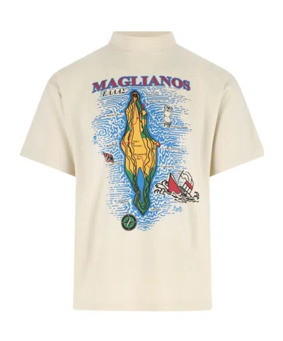 Magliano Maglyanos Island" T-shirt, In Viscose In Animal Print