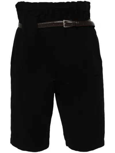 Magliano Provincia Belted Track Shorts In Black