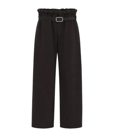 Magliano Provincia Belted Wide-leg Trousers In Brown