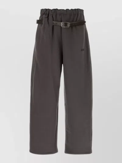 Magliano Provincia Trackpants Wide Leg Ankle Length In Grey