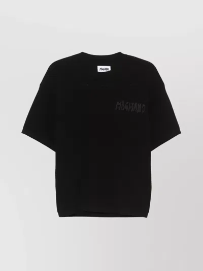 Magliano Logo Detailed Short Sleeved T-shirt In Black