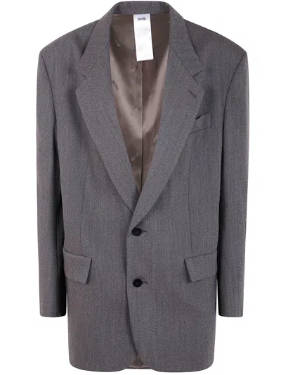 Magliano "riccione" Single Breast Jacket In Gray