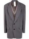 Magliano Single Breasted Jacket Notch Lapel In Black