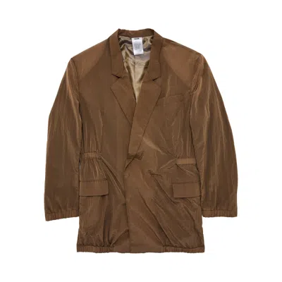 Pre-owned Magliano Ripstop Double Breasted 'beige' | Tan | Men's Size L In Brown