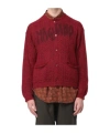 Magliano Logo-detailed Cardigan In Red