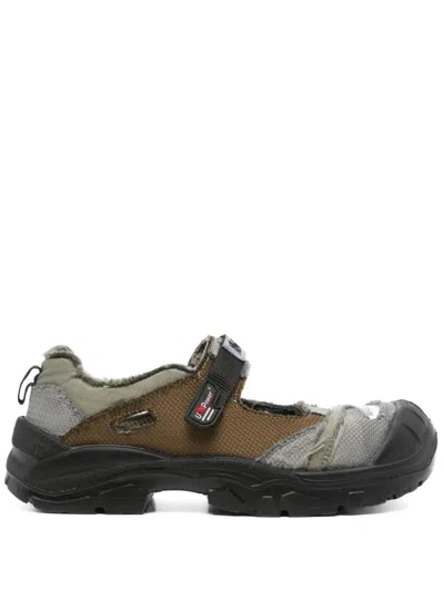 Magliano Safety Shoe Sneakers In Grey/brown