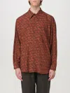 Magliano 'hands Of The People' Shirt In Brick Red