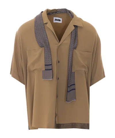 Magliano Short Sleeve Shirt In Brown