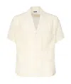 Magliano Patch-pocket Camp-collar Shirt In White