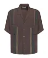 Magliano Short-sleeved Shirt With Chest Pocket In Brown