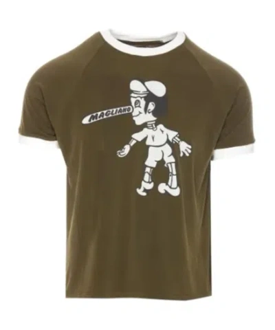 MAGLIANO MAGLIANO GRAPHIC PRINTED CREWNECK T-SHIRT