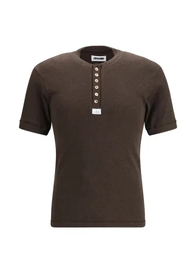 Magliano Nudo Serafino Henley T-shirt In Black