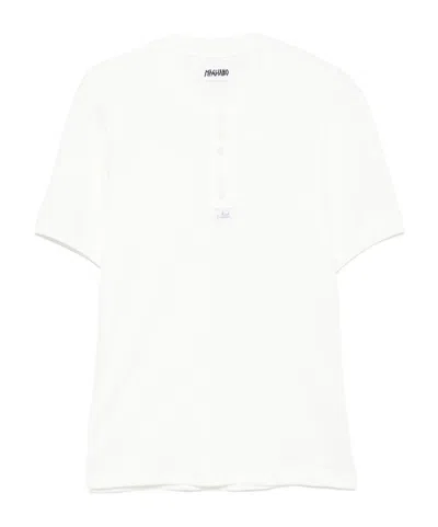 Magliano Short-sleeved Button-front T-shirt In White