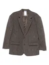 Magliano Sigle-breasted Blazer In Brown