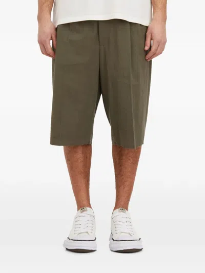 Magliano Signature Pleated Trousers In Green