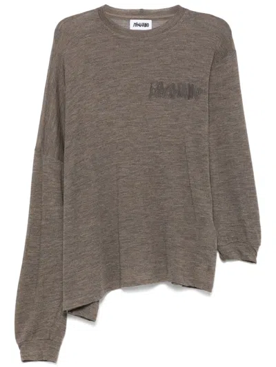Magliano Signature Twisted T-shirt In Brown