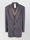 Magliano Single Breasted Jacket Notch Lapel In Purple