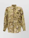 Magliano 'skull Print' Button-down Collar Shirt In Yellow