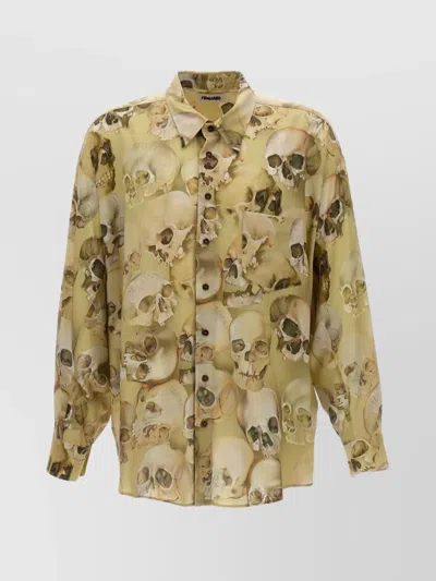 MAGLIANO 'SKULL PRINT' BUTTON-DOWN COLLAR SHIRT