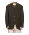 Magliano Stand-neck Suit Coat In Black