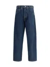 Magliano Sturdy Jeans With Belt Loops And Contrast Stitching In Indistruttibile