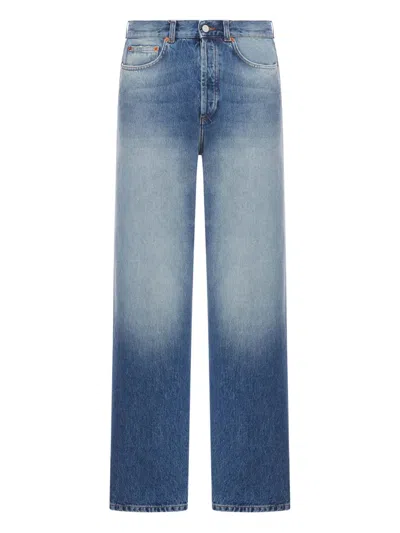 Magliano Five-pocket Denim Trousers Featuring Belt Loops In Blue