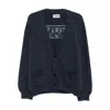 Magliano Grampa Buttoned-up Cardigan In Blue